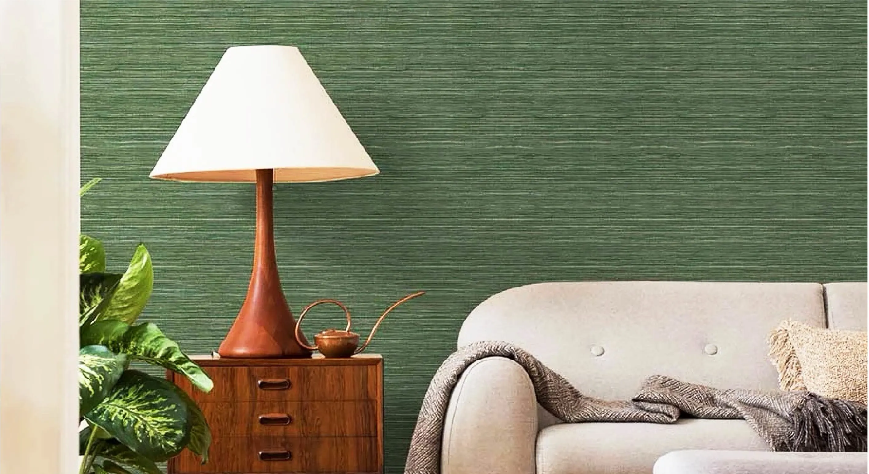 Living Room Emperor Grasscloth